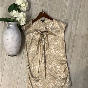 Ann Taylor sleeveless silk blouse.